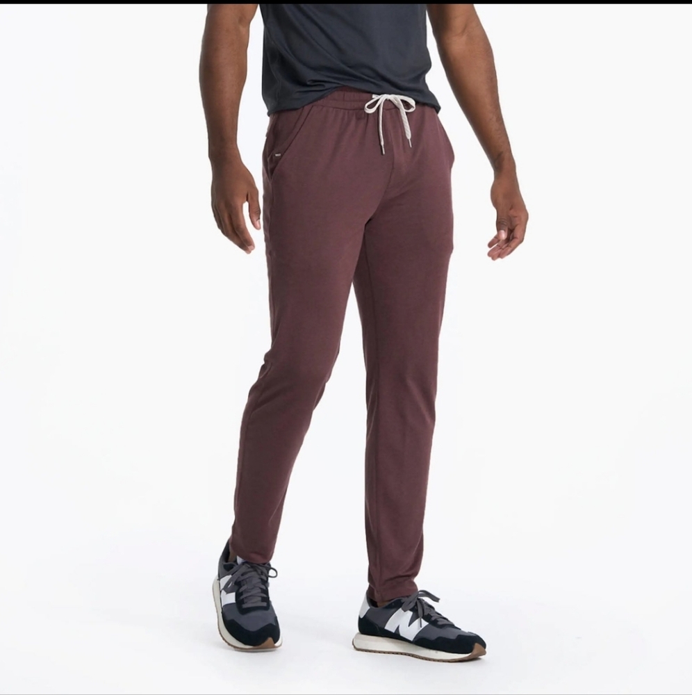 Men’s Vuori Chestnut Heather Ponto Performance Pants XL